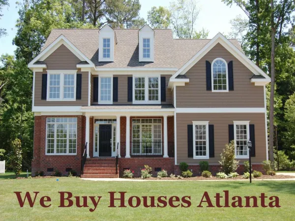 We Buy Houses Atlanta