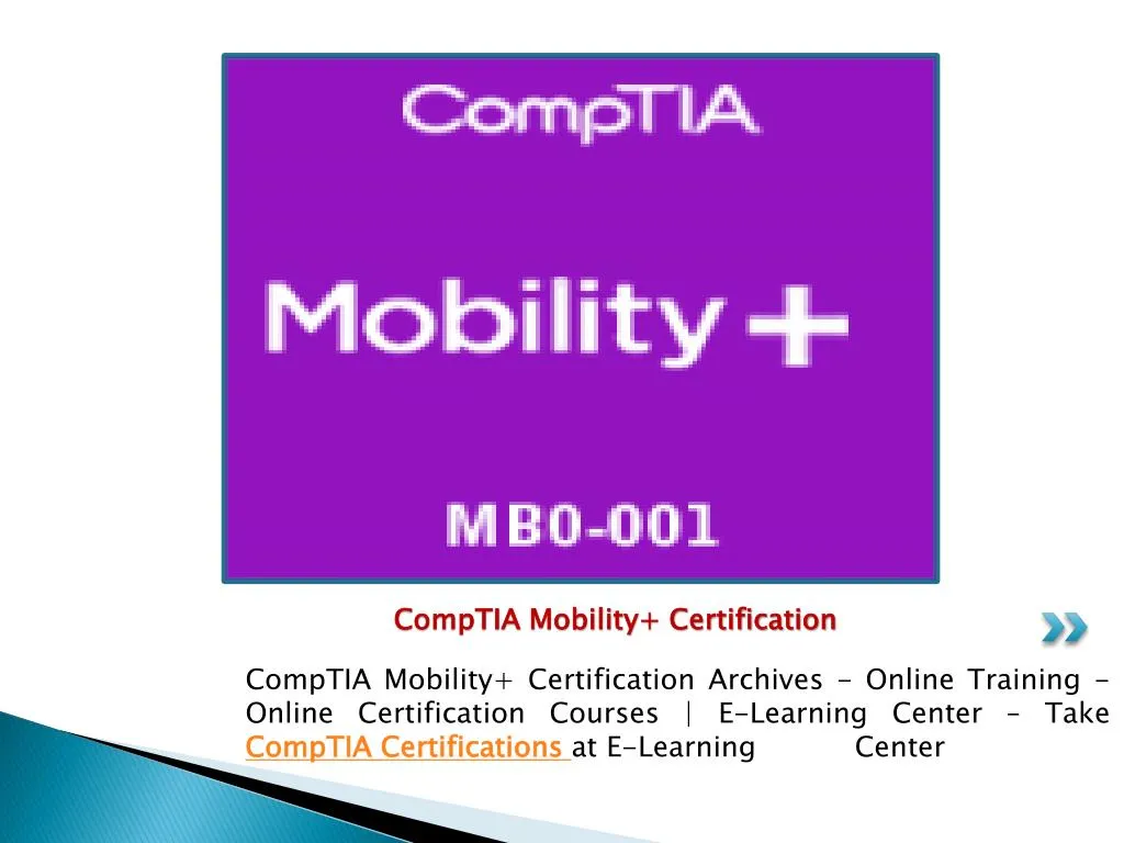comptia mobility certification