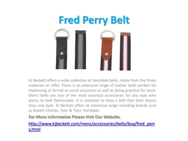 Fred Perry Belt
