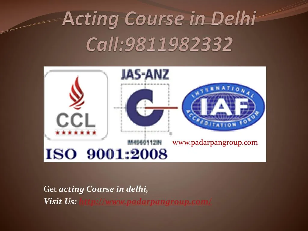 a cting course in delhi c all 9811982332
