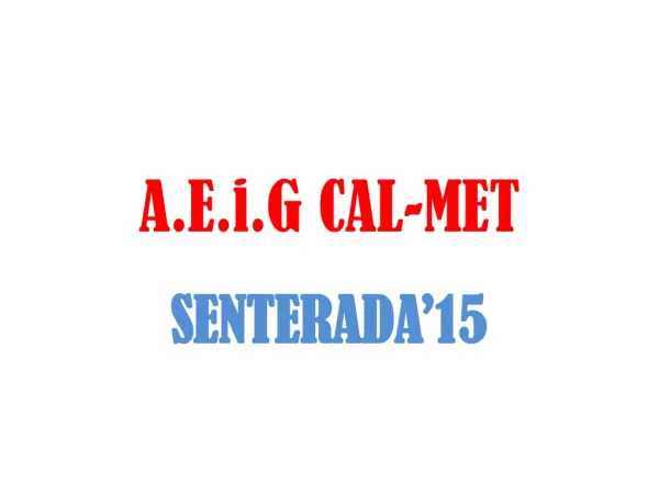 a e i g cal met