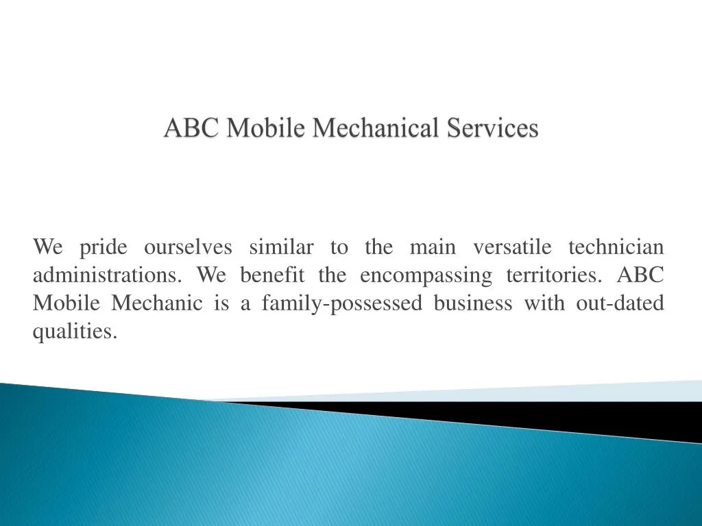 abc mobile mechanical services