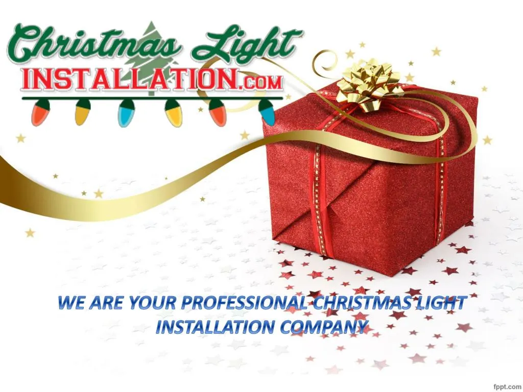 we are your professional christmas light installation company