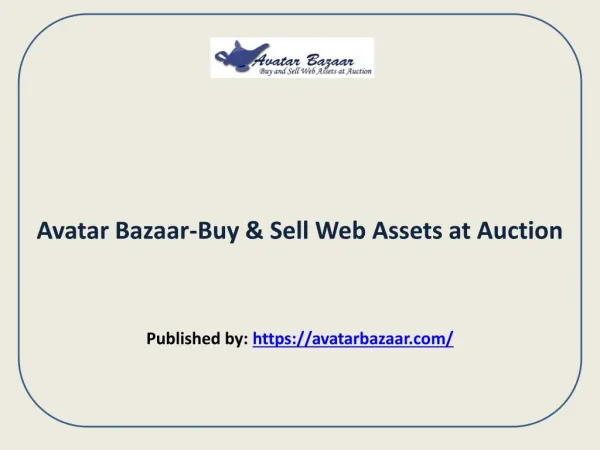 Buy & Sell Web Assets at Auction