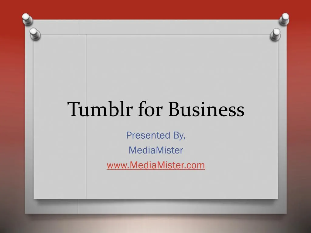 tumblr for business