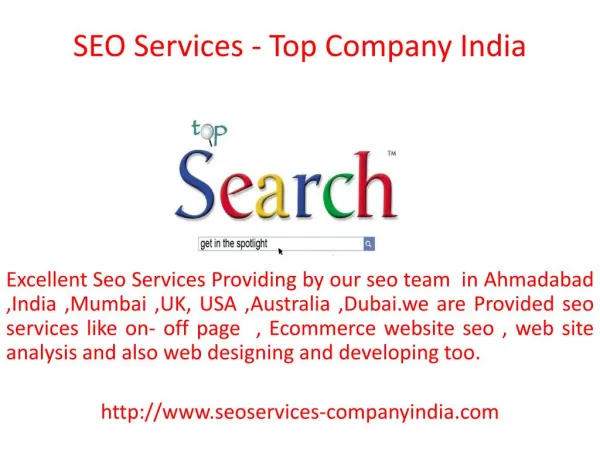 SEO Services - Top Company India