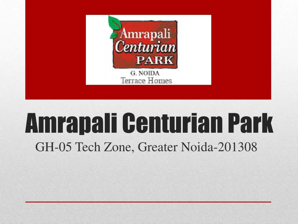 amrapali centurian park