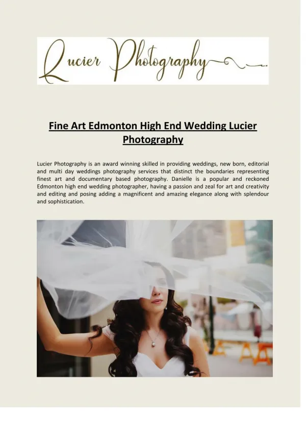 Fine Art Edmonton High End Wedding Lucier Photography