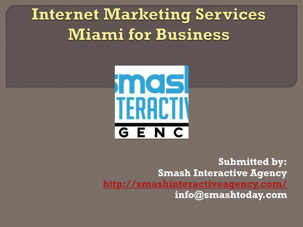 internet marketing services miami for business