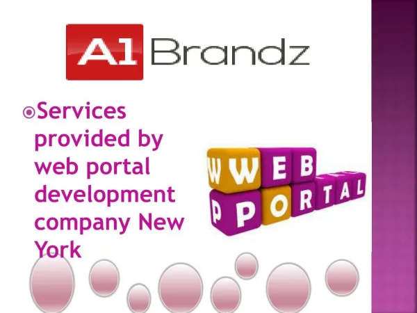 web portal development company New York