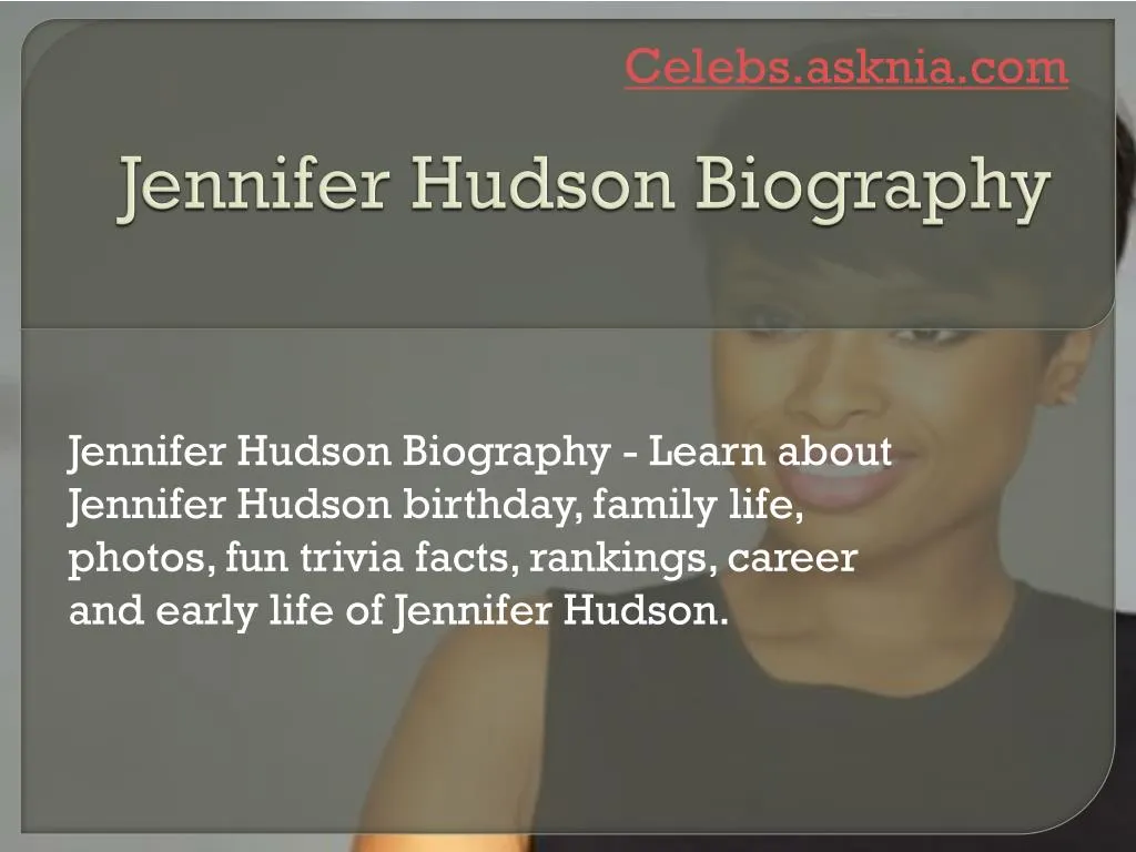 jennifer hudson biography