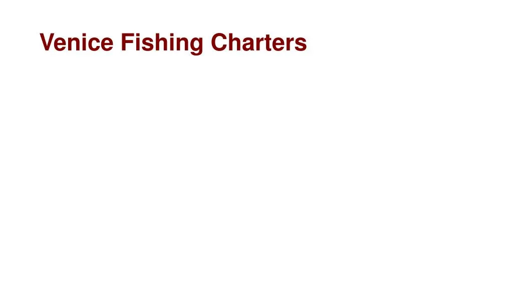 venice fishing charters