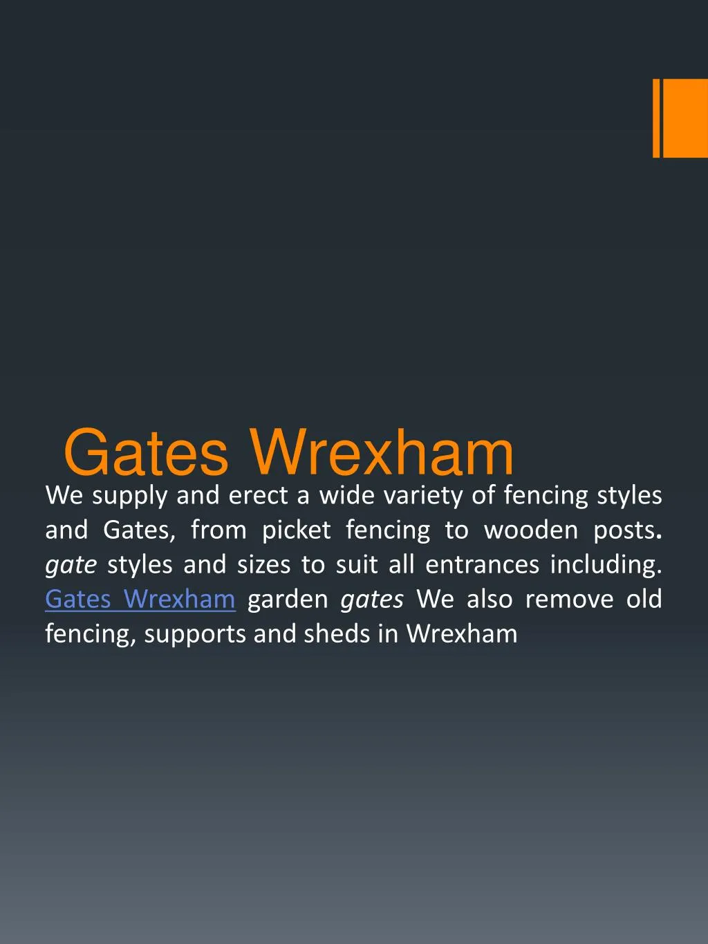 gates wrexham