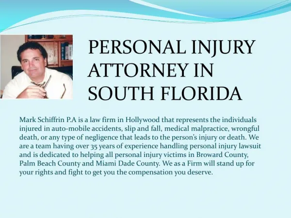 Personal Injury Attorney in South Florida