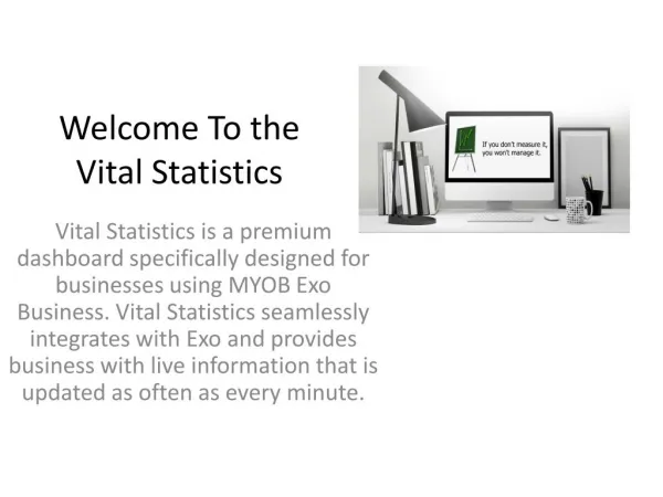 welcome to the vitalstatistics