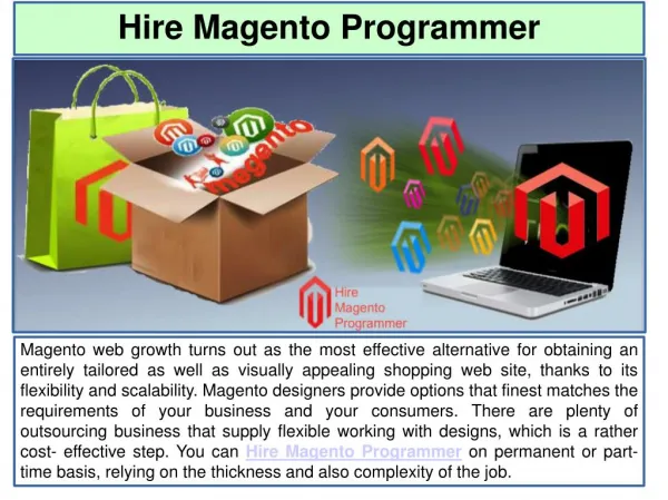 Hire Magento Programmer for Ecommerce Development