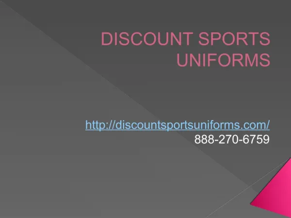 Custom Made Team Uniforms at Discount Prices
