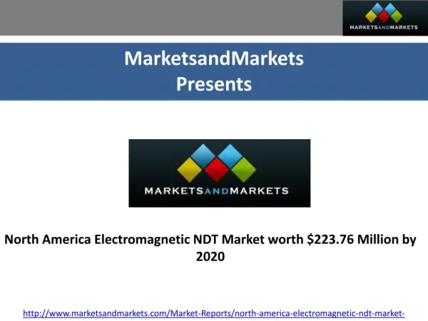 North America Electromagnetic NDT Market worth $223.76 Million by 2020