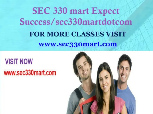 SEC 330 mart Expect Success/sec330martdotcom