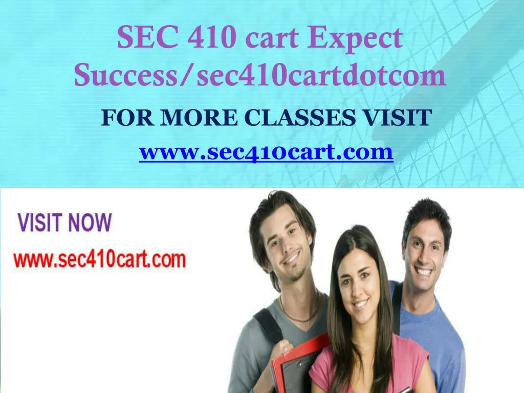 sec 410 cart expect success sec410cartdotcom