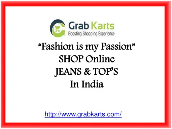 Fashion is my passion - Online jeans and tops for women