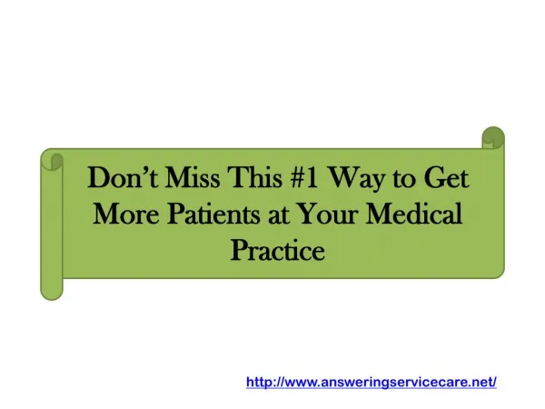 Don’t Miss This #1 Way to Get More Patients at Your Medical Practice