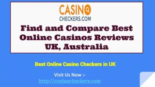 Compare Best Casino Online in UK