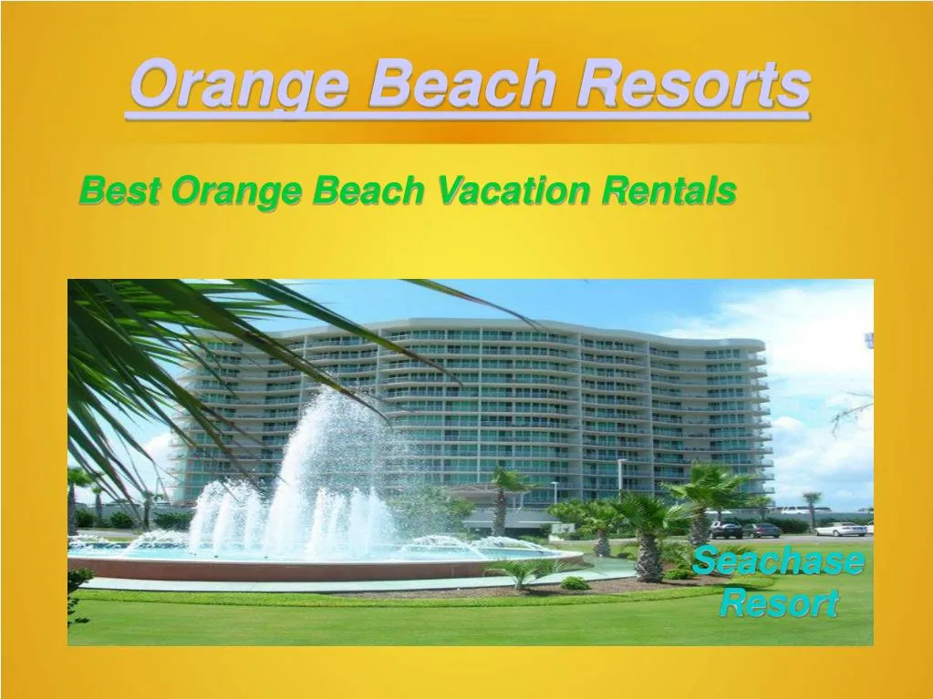 orange beach resorts