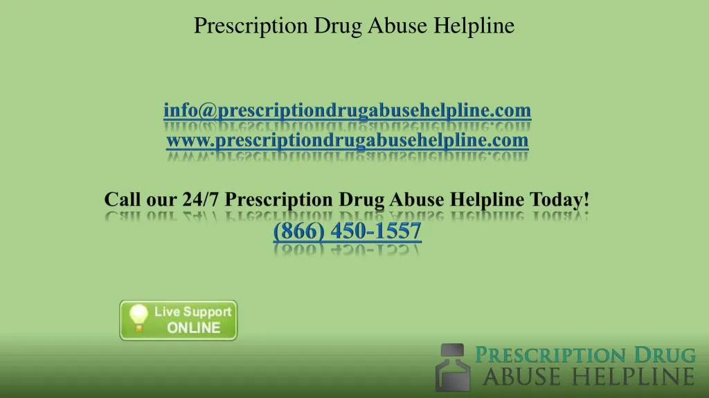 prescription drug abuse helpline