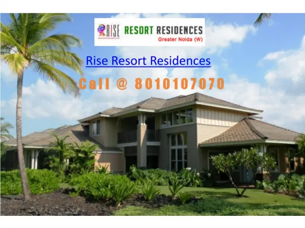 Rise Resort Residences Greater Noida West