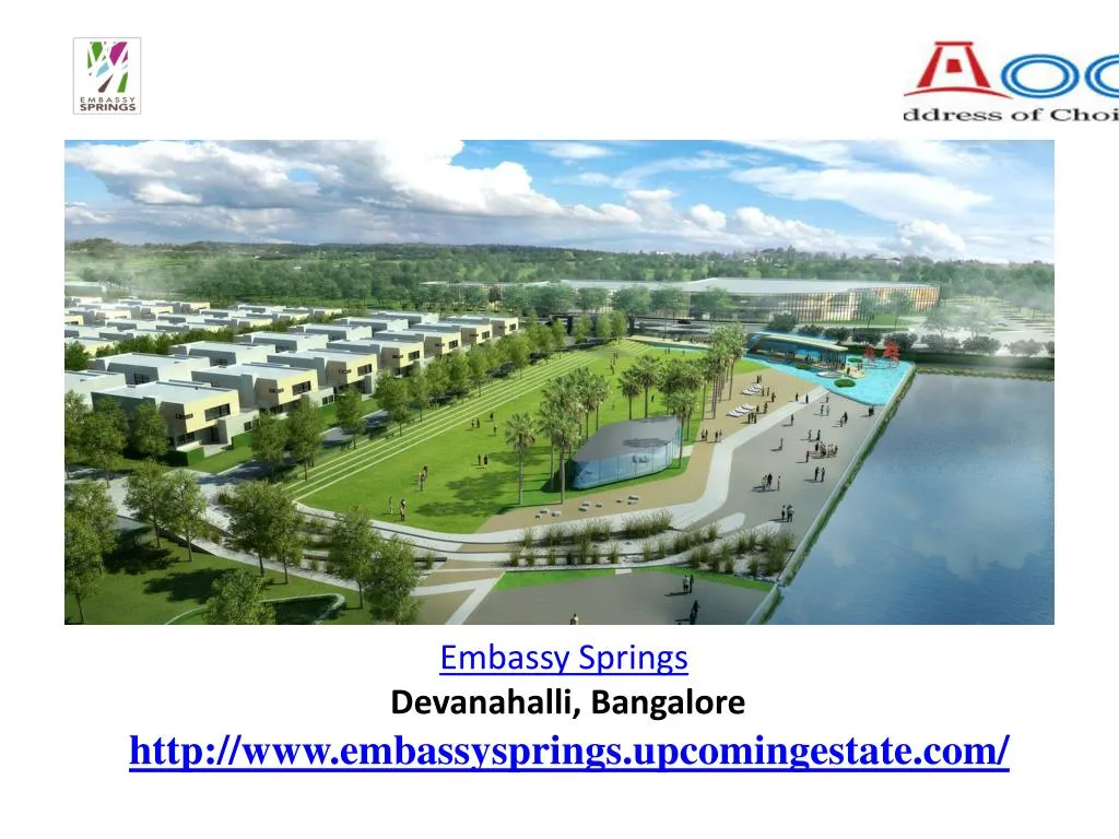 embassy springs devanahalli bangalore http www embassysprings upcomingestate com