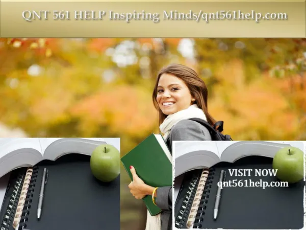 QNT 561 HELP Inspiring Minds/qnt561help.com
