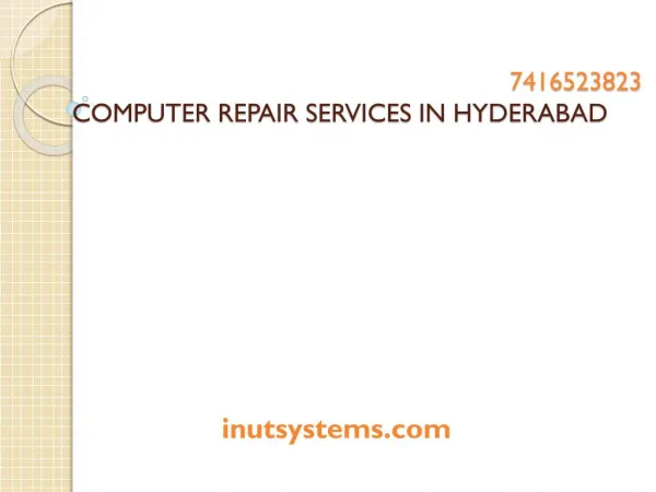 Computer repair services in hyderabad at low cost