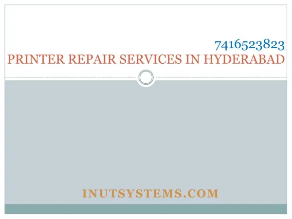 Printer repair services in hyderabad at low cost