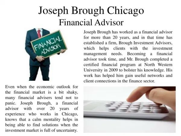 Joseph Brough Chicago - Financial Advisor