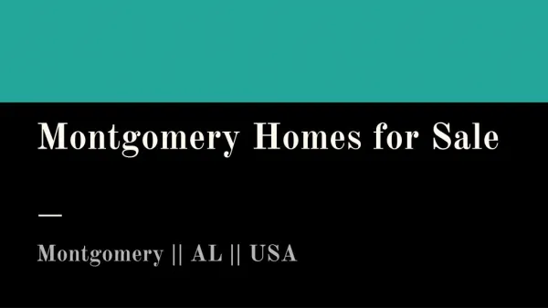 Best Montgomery Homes for Sale