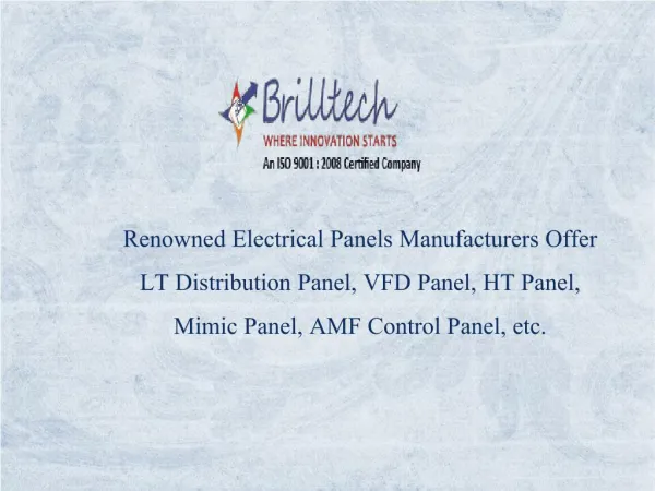 Amf Control Panel Manufacturers