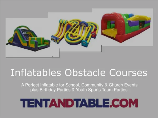 Inflatable Obstacle Courses - A Perfect for Party Rentals Business