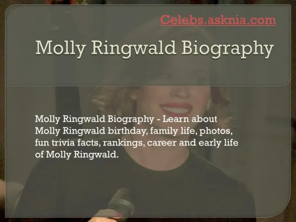 Molly Ringwald Biography | Biography of Molly Ringwald