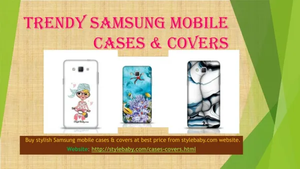 Trendy Samsung Mobile Cases & Covers
