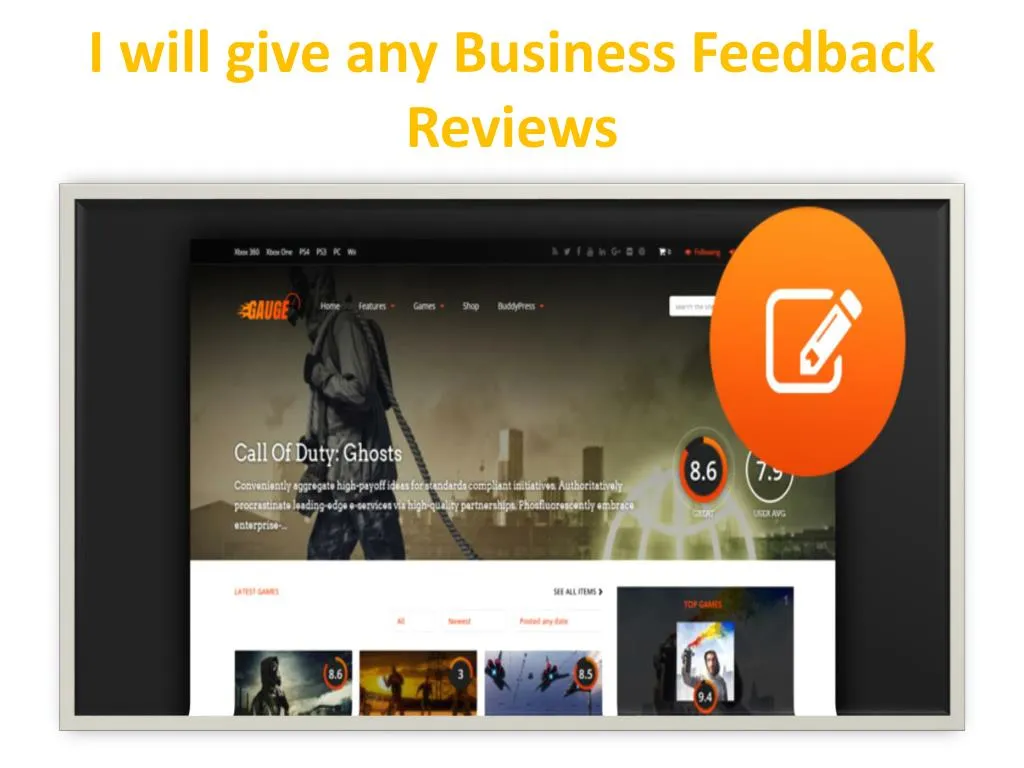 i will give any business feedback reviews