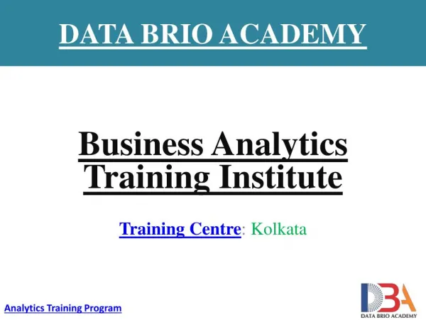 Business Analytics Training Institute