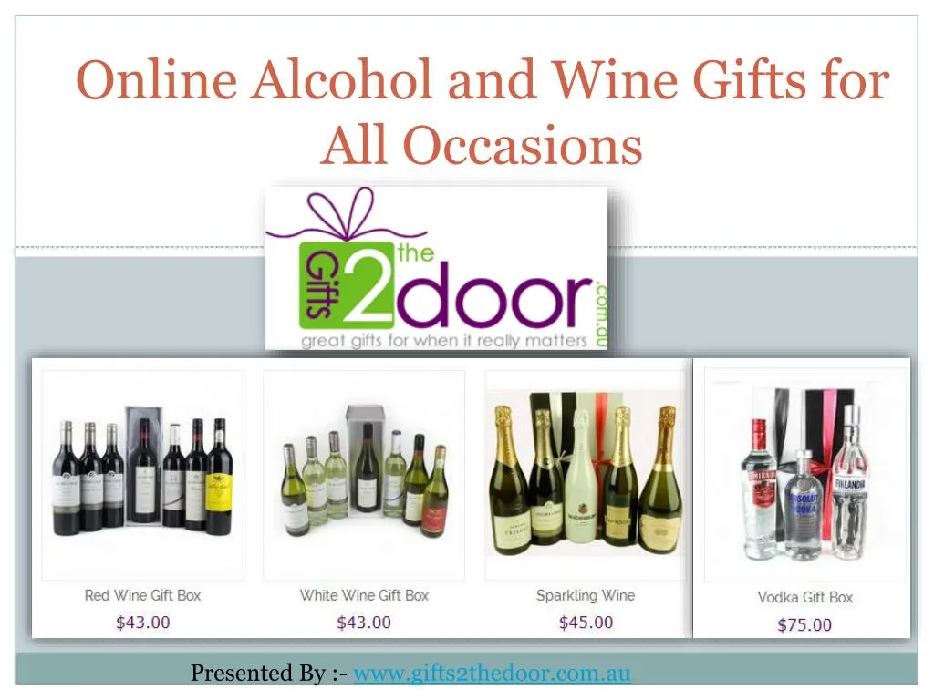 online alcohol and wine gifts for all occasions