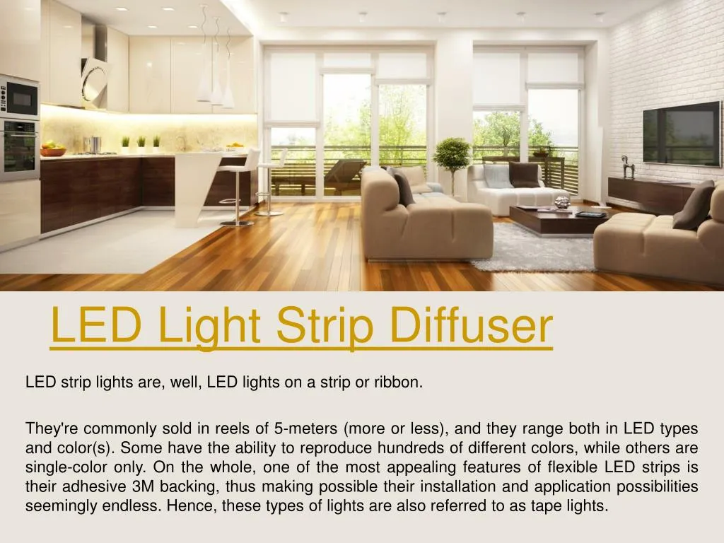 led light strip diffuser