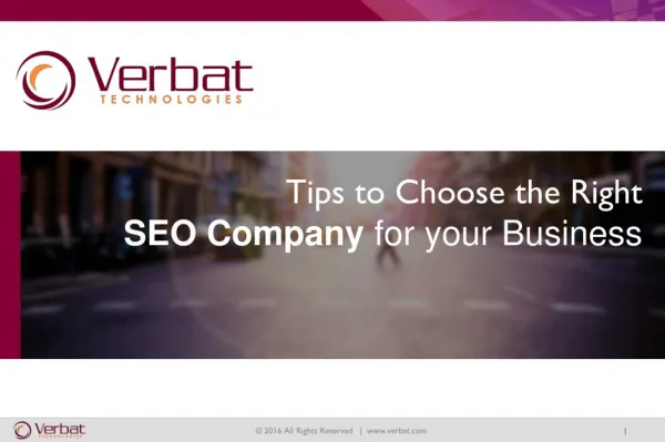 Tips to Choose the Right SEO Company for your Business