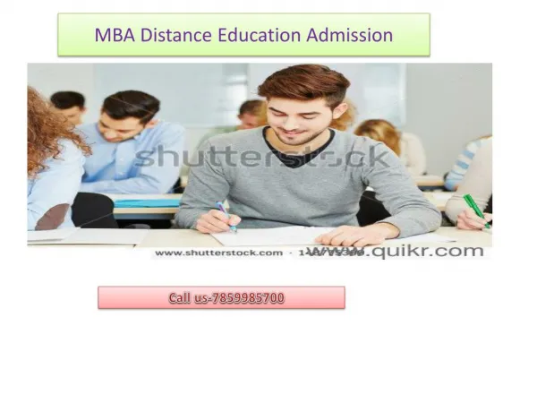 Distance Education MBA Admission-7859985700