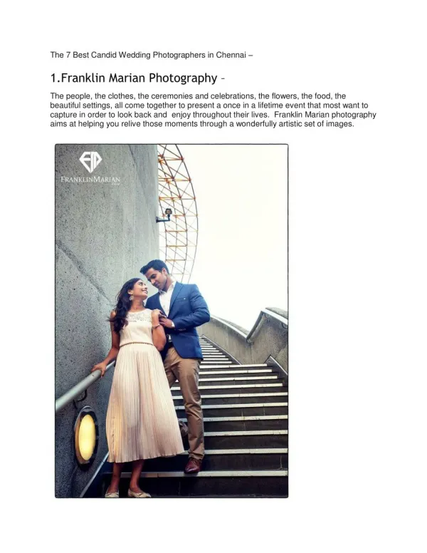 7 Best Candid Wedding Photographers in Chennai