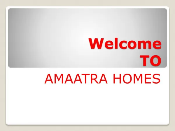 Amaatra group residential flat