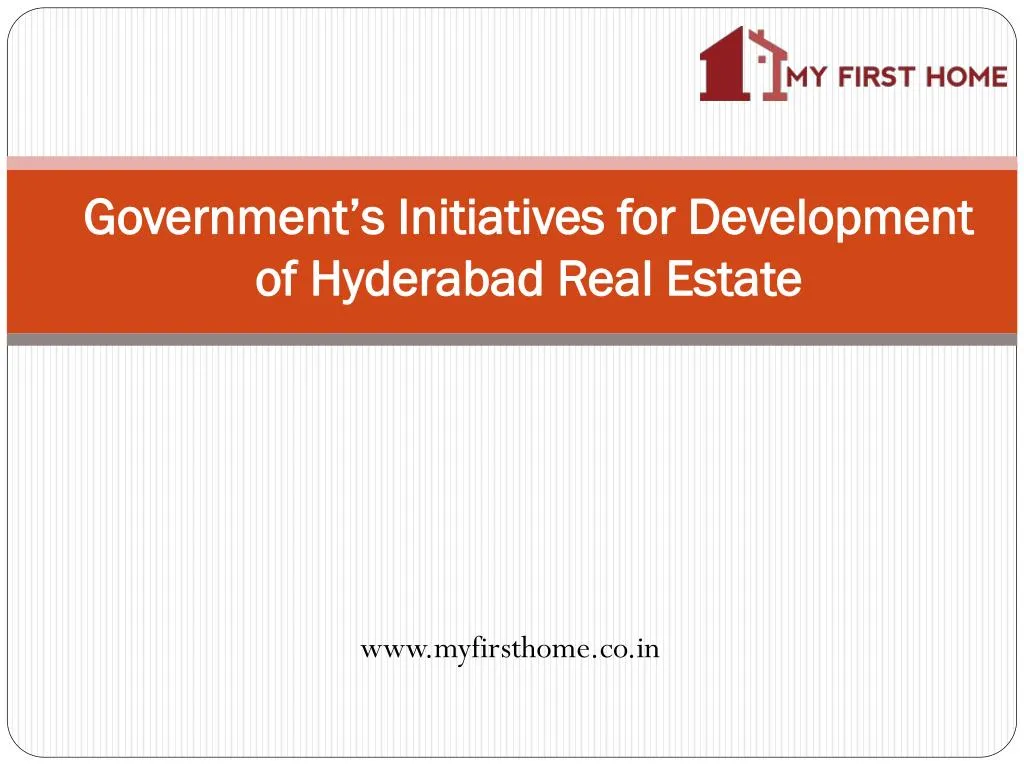 government s initiatives for development of hyderabad real estate