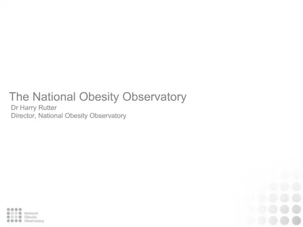 The National Obesity Observatory